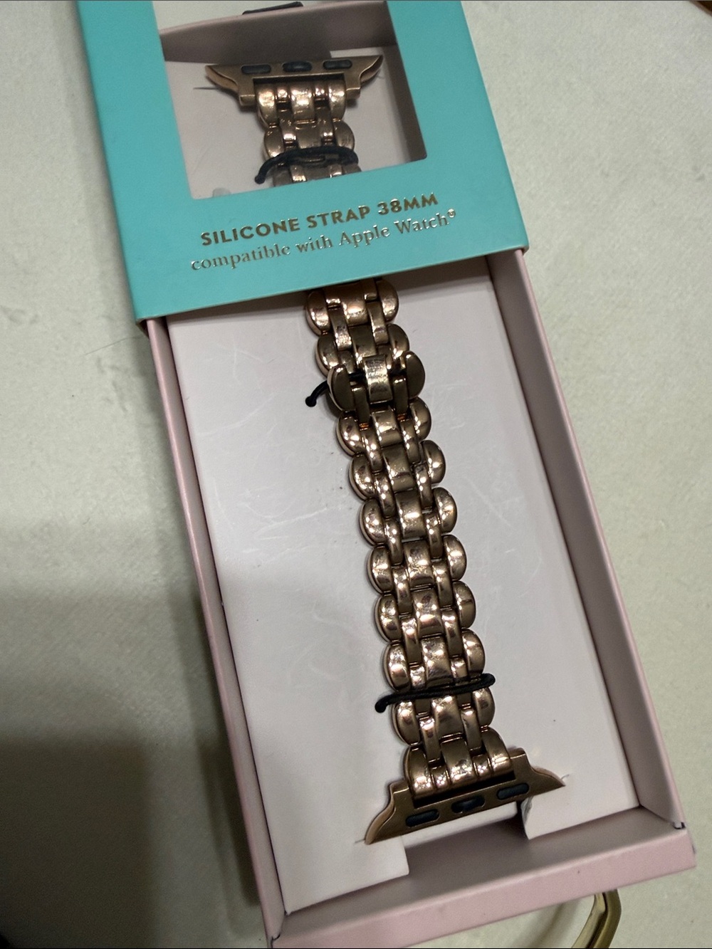 kate spade Rose Gold Metal Link Apple Watch Band - 38mm